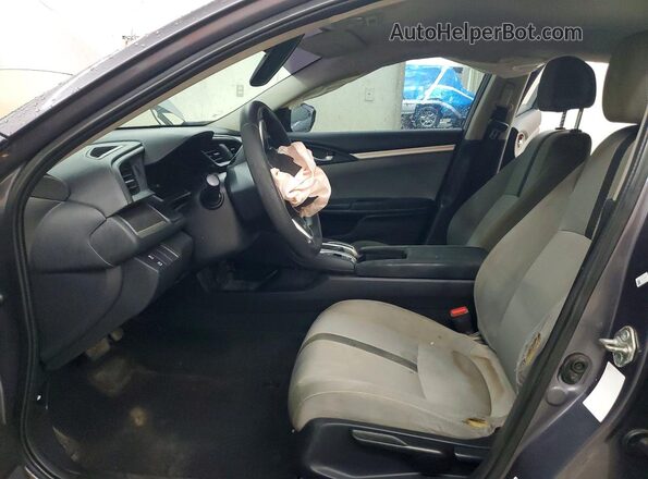 19XFC2F57JE002076 2018 HONDA CIVIC Gray Front interior view