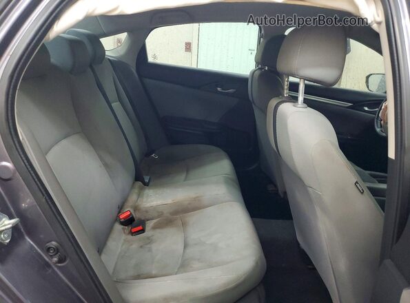 19XFC2F57JE002076 2018 HONDA CIVIC Gray Rear seats view