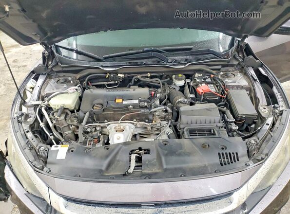 19XFC2F57JE002076 2018 HONDA CIVIC Gray Rear interior view