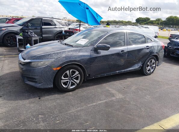 19XFC2F57JE014616 2018 HONDA CIVIC Gray Передня ліва чверть