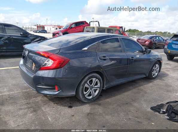 19XFC2F57JE014616 2018 HONDA CIVIC Gray Задня права чверть