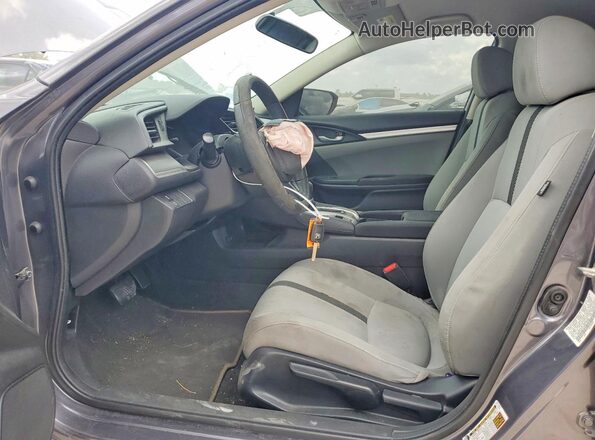 19XFC2F57JE019749 2018 HONDA CIVIC Gray Вид салону спереду