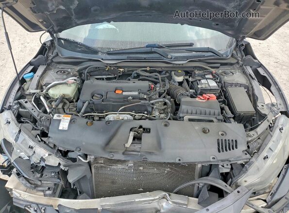 19XFC2F57JE019749 2018 HONDA CIVIC Gray Вид підкапотного простору