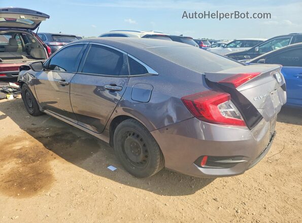 19XFC2F58GE006033 2016 HONDA CIVIC Gray Задня ліва чверть
