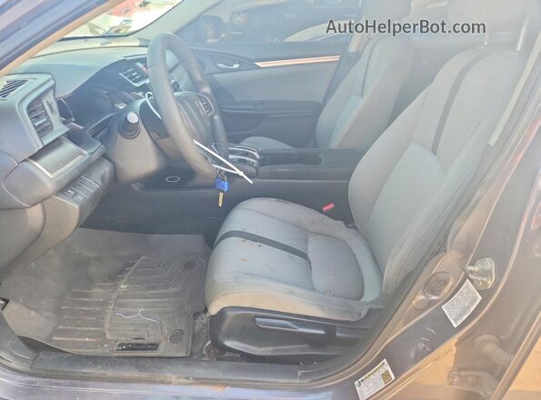 19XFC2F58GE006033 2016 HONDA CIVIC Gray Вид салону спереду