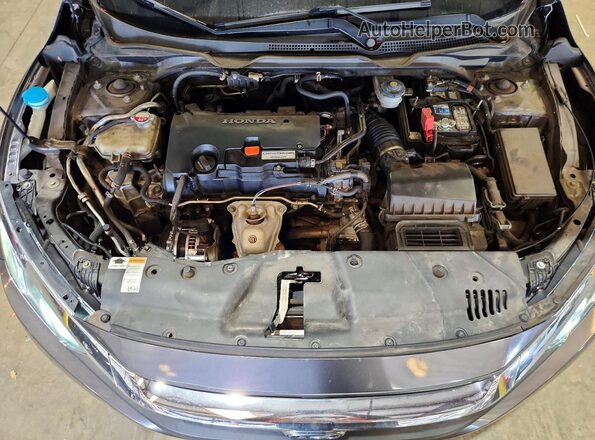 19XFC2F58GE060738 2016 HONDA CIVIC Gray Widok wnętrza z tyłu