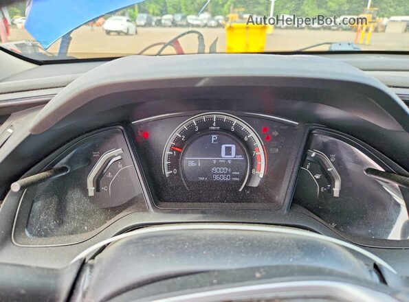 19XFC2F58GE212663 2016 HONDA CIVIC Blue Vista del cuadro de instrumentos