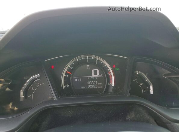19XFC2F58GE230936 2016 HONDA CIVIC White Vista del cuadro de instrumentos