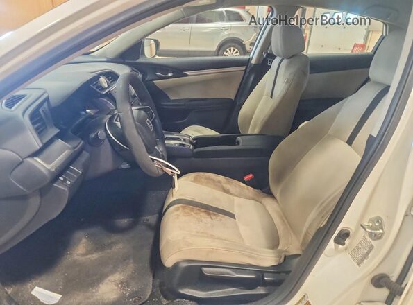 19XFC2F58GE242911 2016 HONDA CIVIC White წინა სალონის ხედი