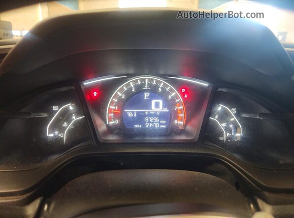 19XFC2F58GE242911 2016 HONDA CIVIC White ხელსაწყოთა პანელის ხედი