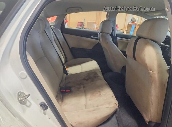 19XFC2F58GE242911 2016 HONDA CIVIC White უკანა სავარძლების ხედი