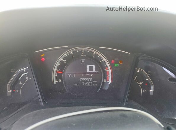 19XFC2F58HE026638 2017 HONDA CIVIC Charcoal ხელსაწყოთა პანელის ხედი