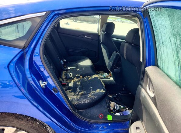 19XFC2F58HE080232 2017 HONDA CIVIC Blue უკანა სავარძლების ხედი