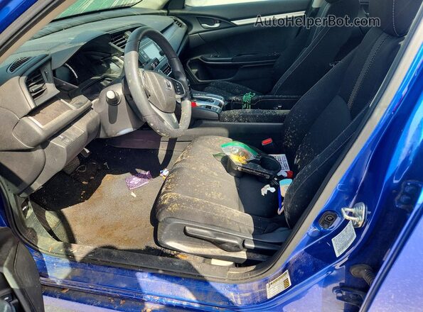 19XFC2F58HE080232 2017 HONDA CIVIC Blue წინა სალონის ხედი