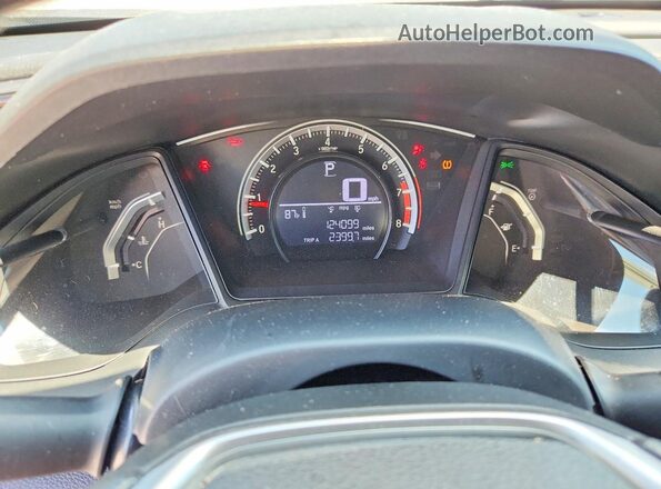 19XFC2F59GE022144 2016 HONDA CIVIC Black Widok zestawu wskaźników