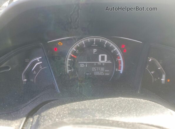 19XFC2F59GE023374 2016 HONDA CIVIC Black ხელსაწყოთა პანელის ხედი