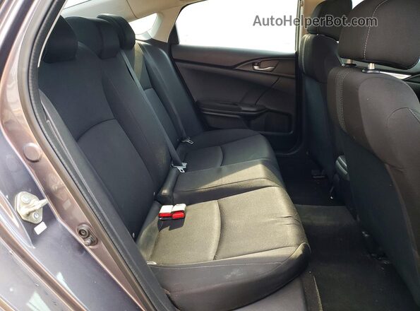 19XFC2F59GE067911 2016 HONDA CIVIC Gray Widok tylnych siedzeń