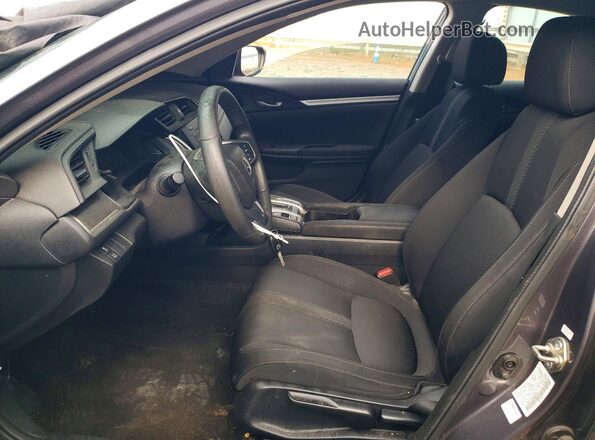19XFC2F59GE067911 2016 HONDA CIVIC Gray Widok wnętrza z przodu