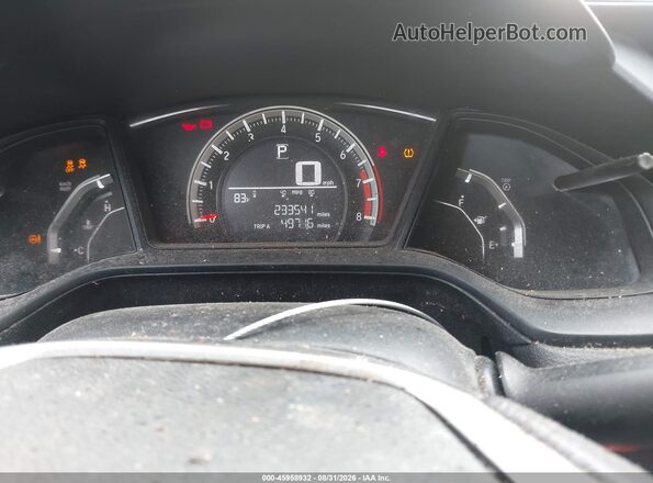 19XFC2F59GE091089 2016 HONDA CIVIC Black უკანა სავარძლების ხედი