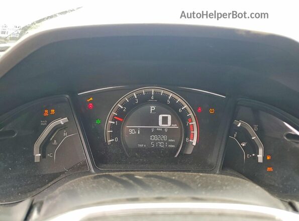 19XFC2F59GE207312 2016 HONDA CIVIC Blue Սարքավորումների վահանակի տեսք