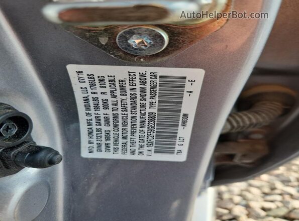 19XFC2F59GE236809 2016 HONDA CIVIC Silver Engine compartment view