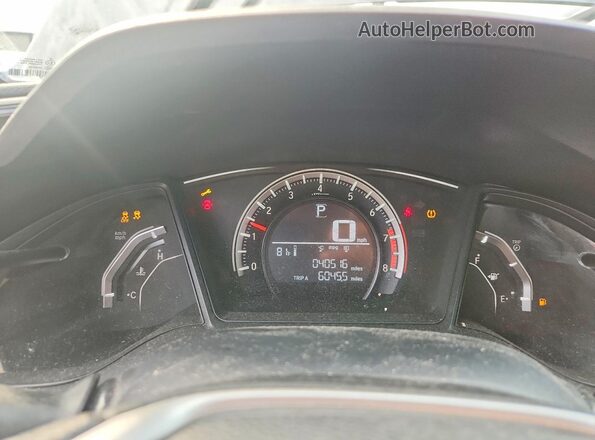 19XFC2F59GE245865 2016 HONDA CIVIC Серый Вид щитка приборов