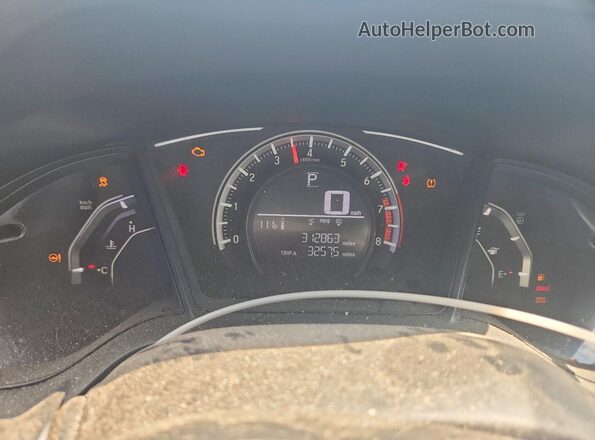 19XFC2F59HE033890 2017 HONDA CIVIC Черный Вид щитка приборов