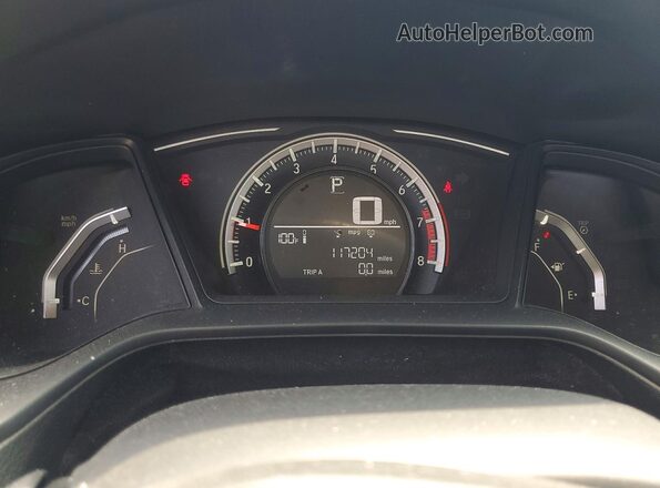 19XFC2F59HE064055 2017 HONDA CIVIC White Widok zestawu wskaźników