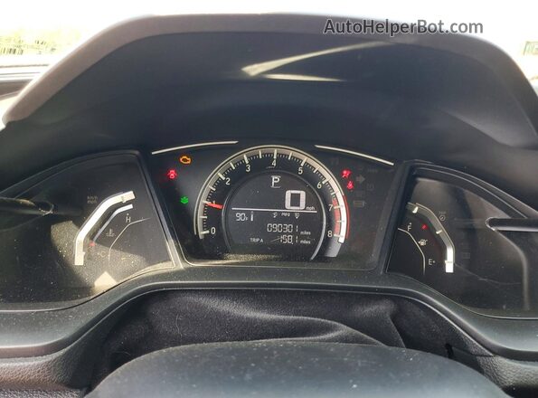 19XFC2F59HE079185 2017 HONDA CIVIC Gray ხელსაწყოთა პანელის ხედი