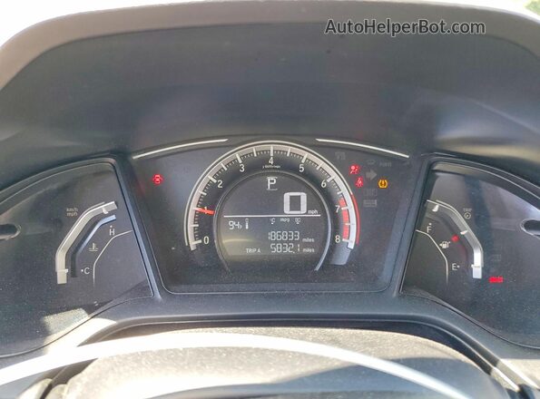 19XFC2F59HE203164 2017 HONDA CIVIC Black Սարքավորումների վահանակի տեսք