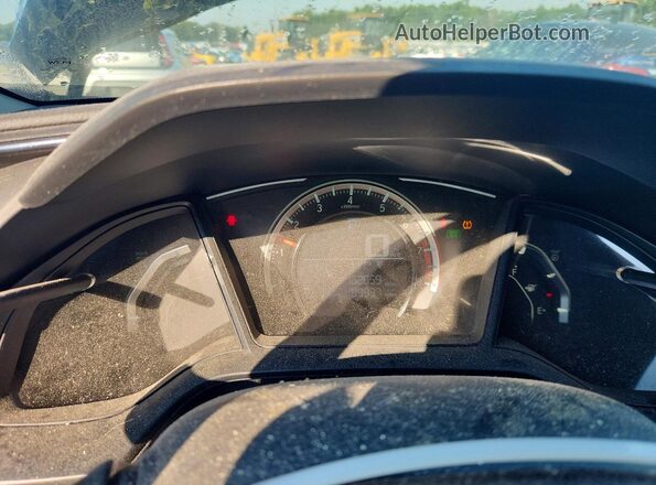 19XFC2F59JE013564 2018 HONDA CIVIC Black Вид щитка приладів