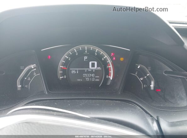 19XFC2F5XGE073717 2016 HONDA CIVIC Silver Widok tylnych siedzeń