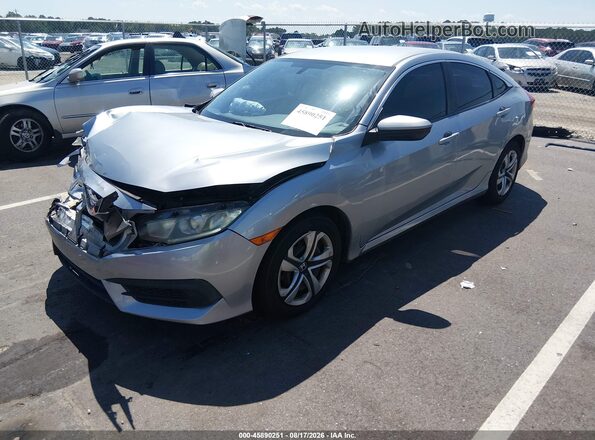 19XFC2F5XGE094776 2016 HONDA CIVIC Silver Առջևի ձախ երեք քառորդ տեսարան