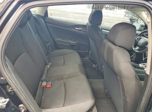 19XFC2F5XGE204578 2016 HONDA CIVIC Black უკანა სავარძლების ხედი