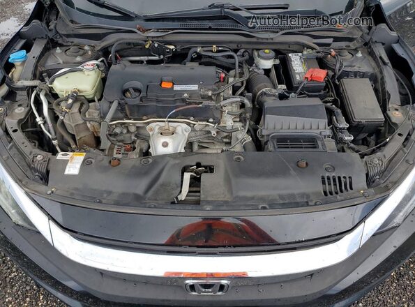 19XFC2F5XGE204578 2016 HONDA CIVIC Black უკანა სალონის ხედი
