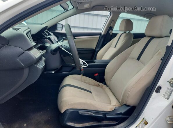 19XFC2F5XGE230663 2016 HONDA CIVIC White წინა სალონის ხედი