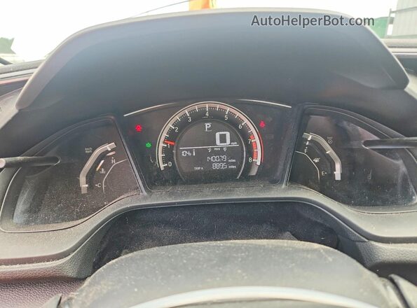 19XFC2F5XGE230663 2016 HONDA CIVIC White ხელსაწყოთა პანელის ხედი