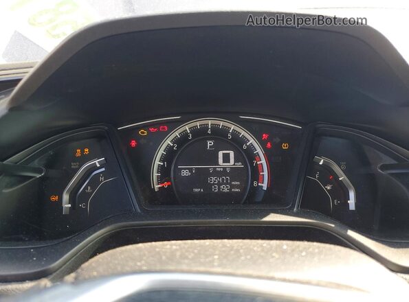 19XFC2F5XHE037172 2017 HONDA CIVIC Charcoal Вид щитка приладів