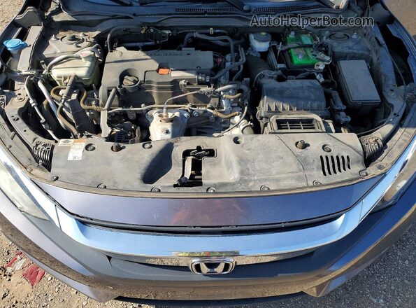 19XFC2F5XHE037172 2017 HONDA CIVIC Charcoal Вид задньої частини салону