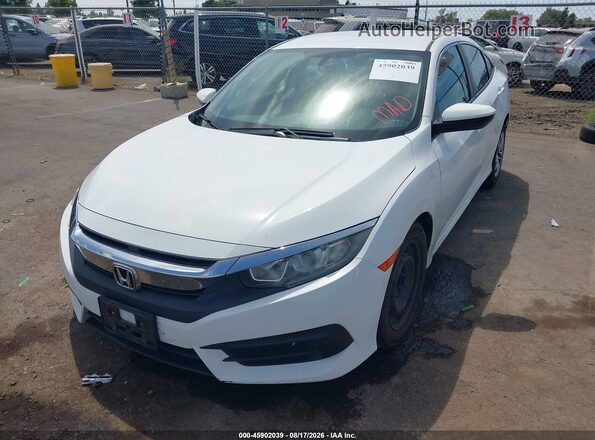 19XFC2F5XHE233497 2017 HONDA CIVIC Белый Передняя левая четверть