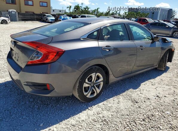 19XFC2F5XJE021656 2018 HONDA CIVIC Серый Задняя правая четверть