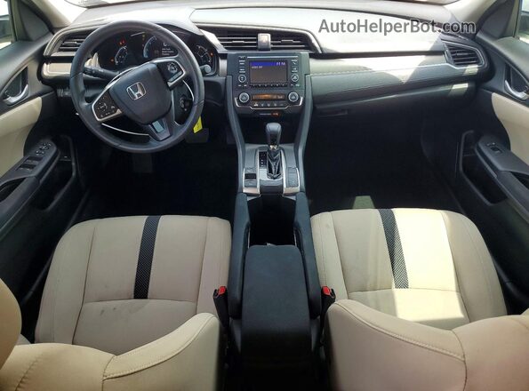 19XFC2F60KE012376 2019 HONDA CIVIC White Вид панелі приладів