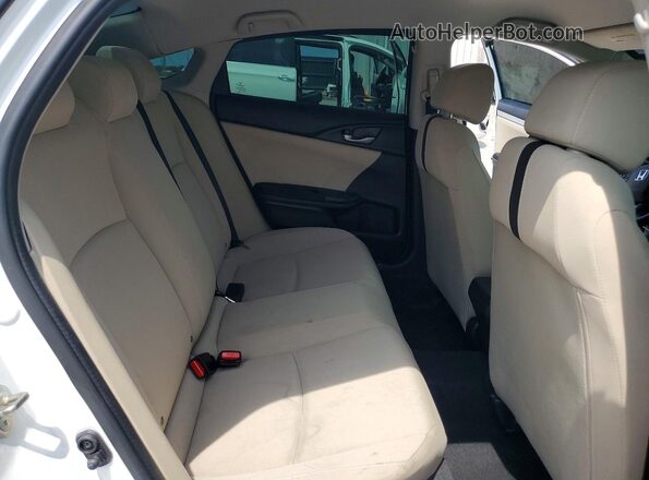 19XFC2F60KE012376 2019 HONDA CIVIC White Вид задніх сидінь