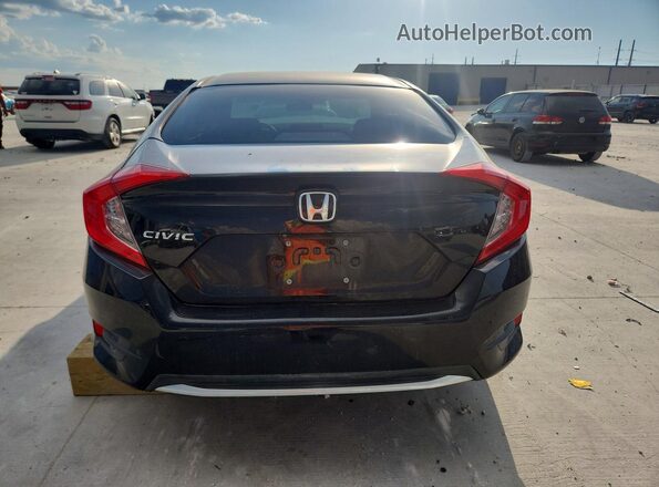 19XFC2F60LE000181 2020 HONDA CIVIC Black Вид ззаду