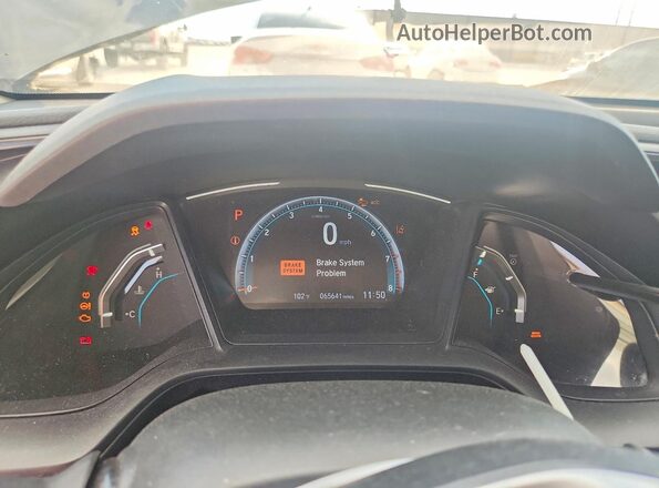 19XFC2F60LE000181 2020 HONDA CIVIC Black Вид щитка приладів