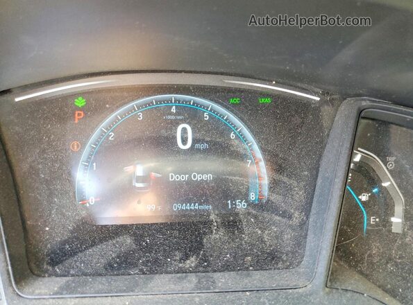 19XFC2F61GE043322 2016 HONDA CIVIC Black Вид щитка приладів