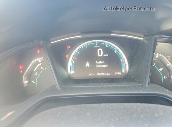 19XFC2F61KE010555 2019 HONDA CIVIC Black Սարքավորումների վահանակի տեսք