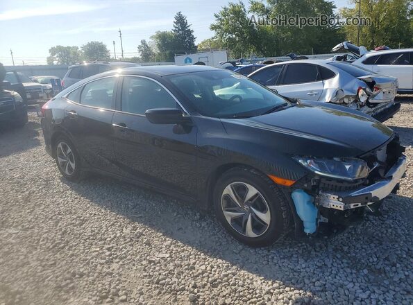 19XFC2F61KE010555 2019 HONDA CIVIC Black Առջևի աջ