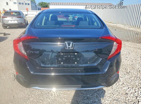 19XFC2F61KE010555 2019 HONDA CIVIC Black Հետևի տեսք