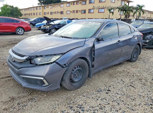 19XFC2F61KE013049 2019 HONDA CIVIC Gray Հետևի ձախ